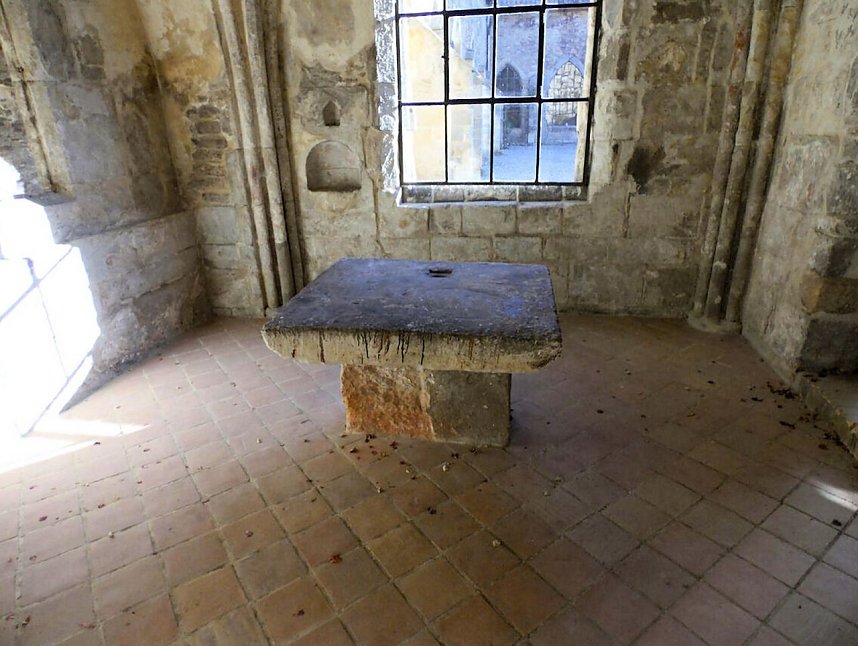 Peter Blei unterwegs im Kloster Michaelisstein