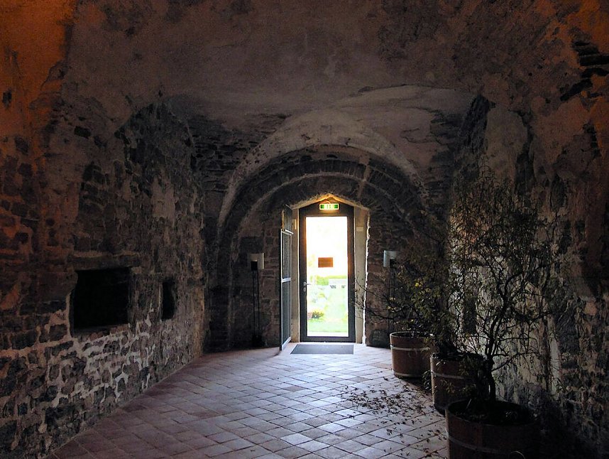 Peter Blei unterwegs im Kloster Michaelisstein