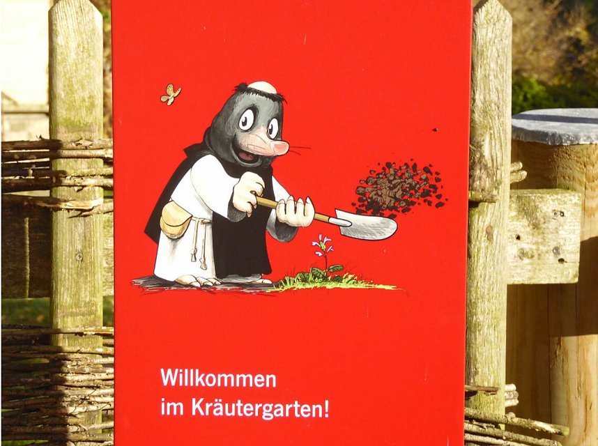 Peter Blei unterwegs im Kloster Michaelisstein