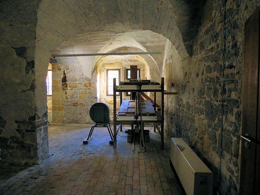 Peter Blei unterwegs im Kloster Michaelisstein