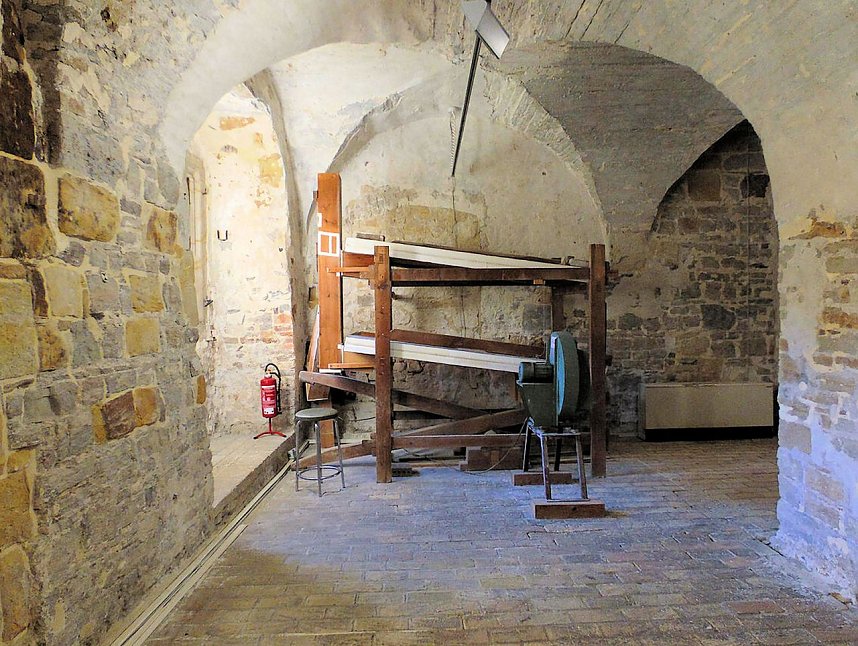 Peter Blei unterwegs im Kloster Michaelisstein