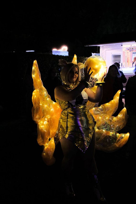 Peter Blei unterwegs auf dem Lichterfest