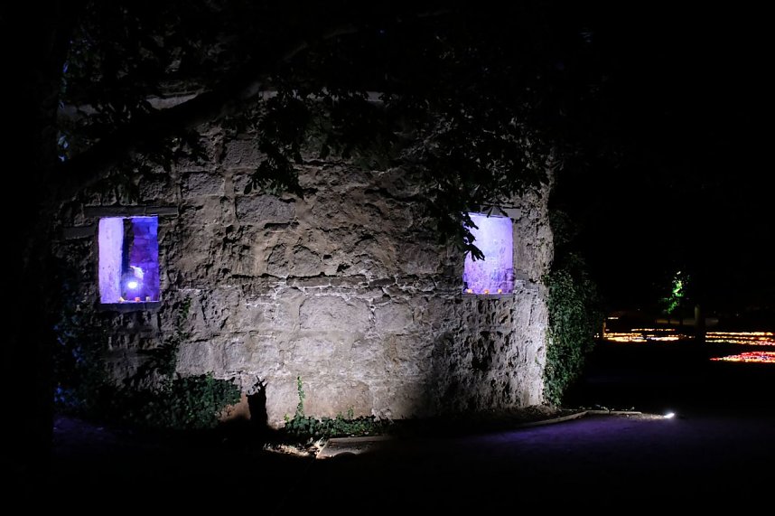 Peter Blei unterwegs auf dem Lichterfest