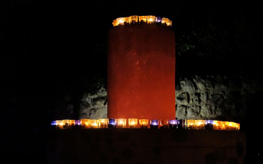 Peter Blei unterwegs auf dem Lichterfest