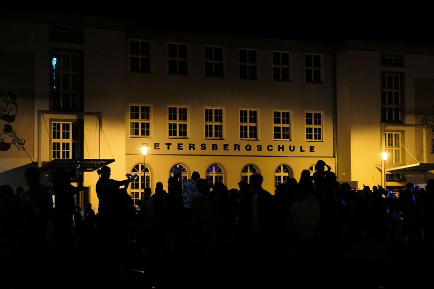 Peter Blei unterwegs auf dem Lichterfest