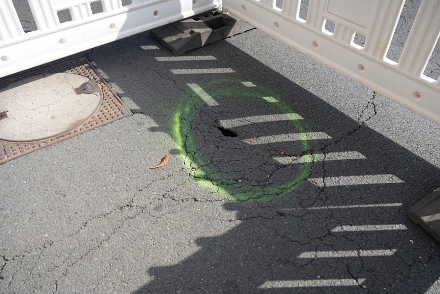 Erdfall in der Kyffh&auml;userstra&szlig;e