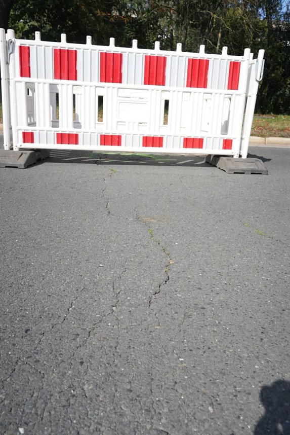 Erdfall in der Kyffh&auml;userstra&szlig;e