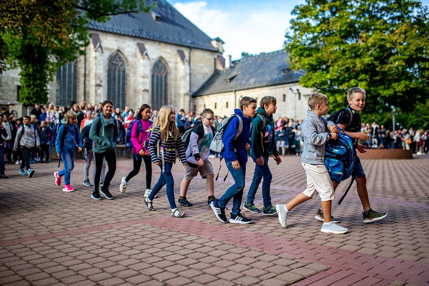 Begr&uuml;&szlig;ung der neuen Humboldt-Sch&uuml;ler