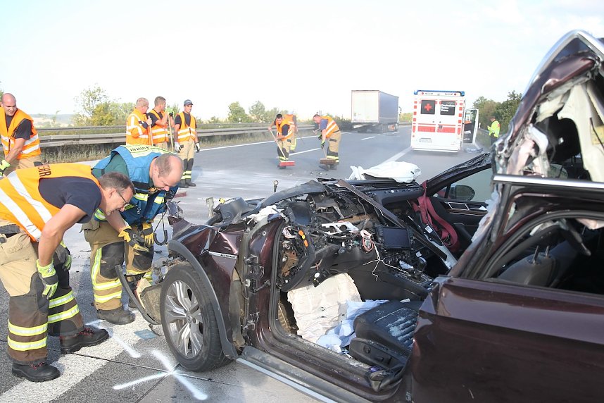 Schwerer Unfall auf der A38