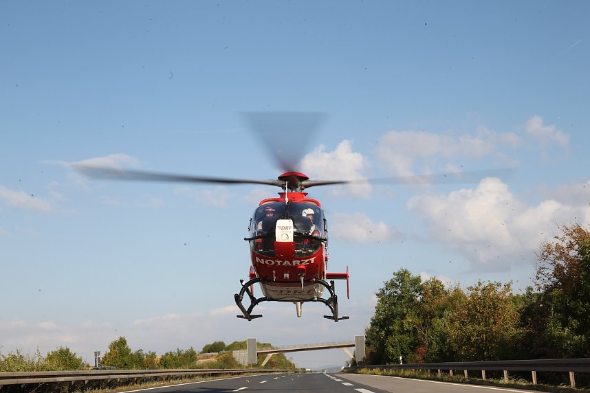 Schwerer Unfall auf der A38