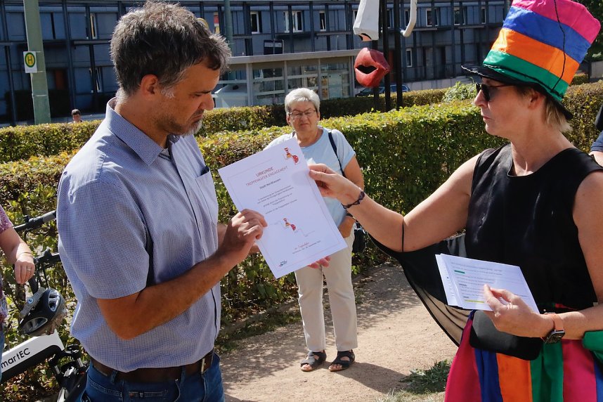 Taufe f&uuml;r "BoNo" den 22. Treppenk&auml;fer