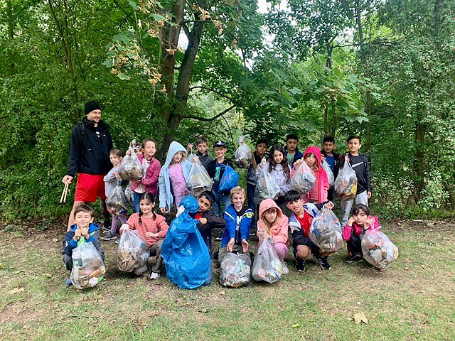 Vor allem die Schulen haben flei&szlig;ig mit angepackt
