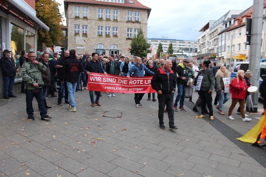 "B&uuml;rgerbewegung" durch die Nordh&auml;user Innenstadt