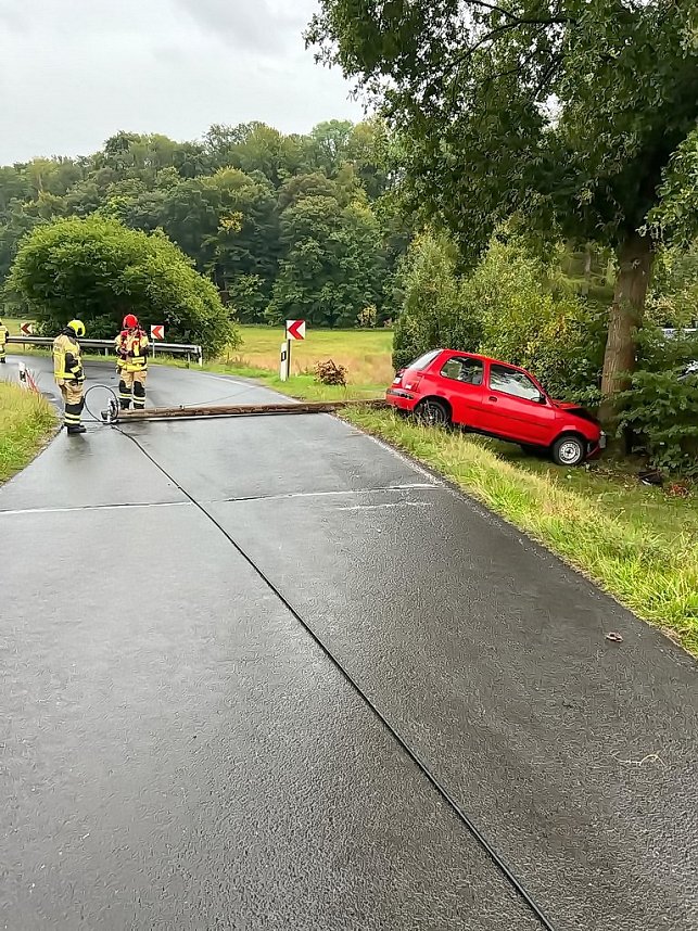 Unfall heute Morgen bei Krimderode