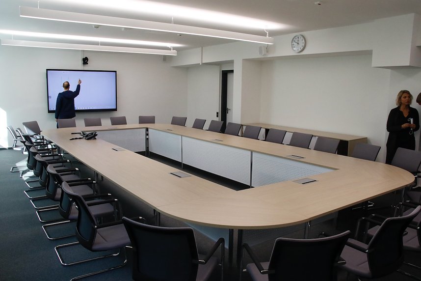 An der Hochschule Nordhausen wurde heute das grundsanierte Lehrgeb&auml;ude im Herzen des Campus in Betrieb genommen