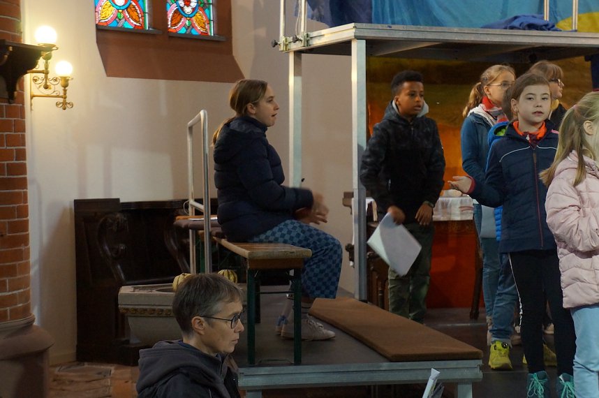 Probenarbeiten zum Kinder-Musical in Ilfeld