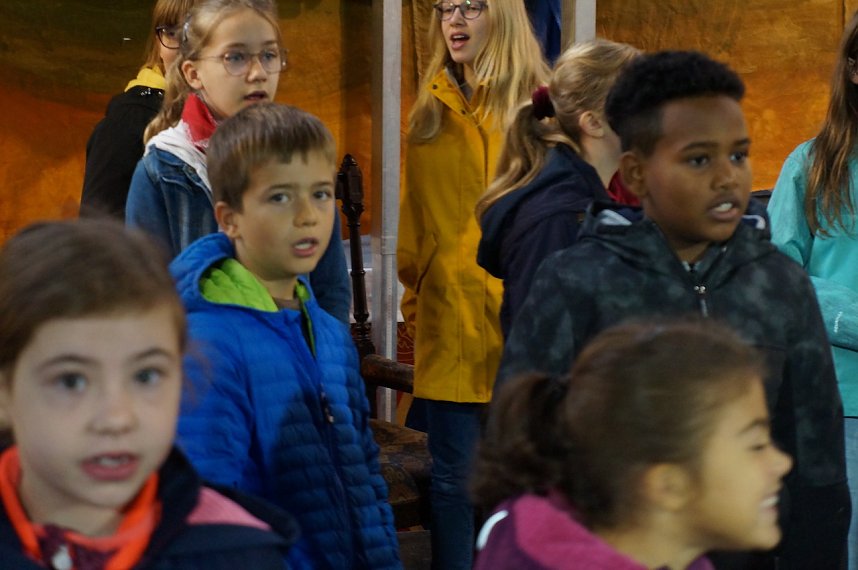 Probenarbeiten zum Kinder-Musical in Ilfeld