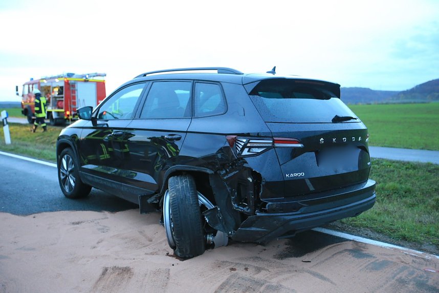 Mehrfachcrash bei Nohra