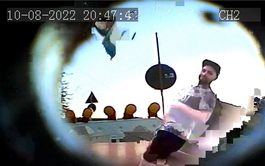 Fotos von Attacken auf die Baustelle 