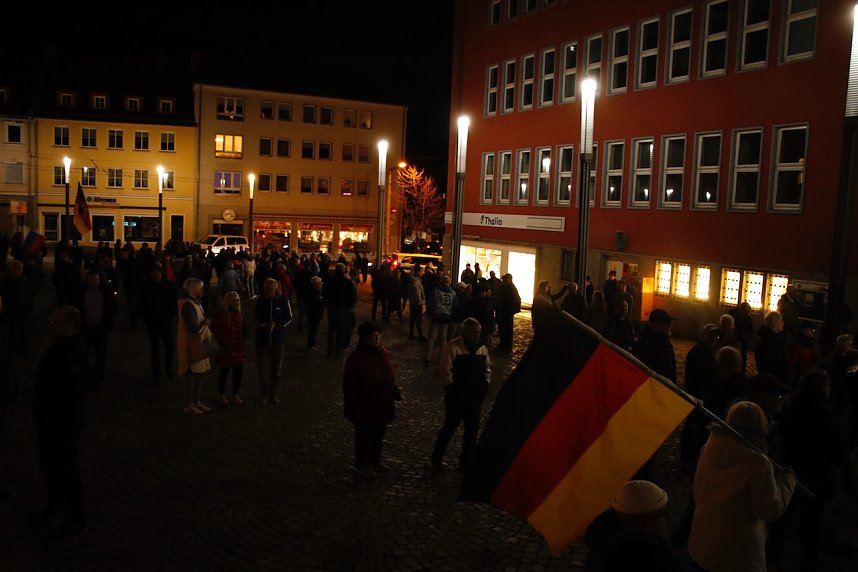 Montagsdemonstration in Nordhausen am 7. November