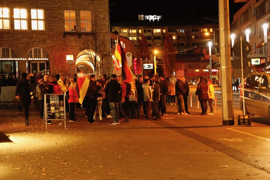 Montagsdemonstration in Nordhausen am 7. November