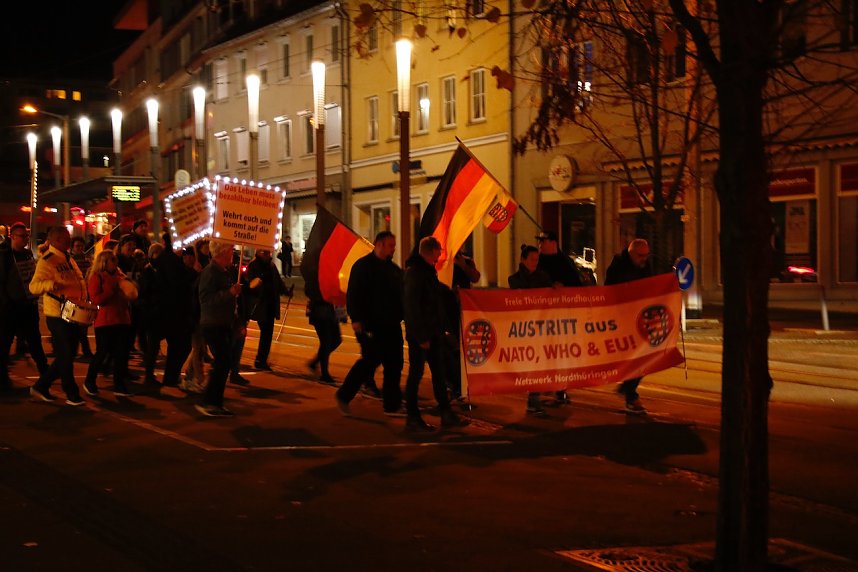Montagsdemonstration in Nordhausen am 7. November