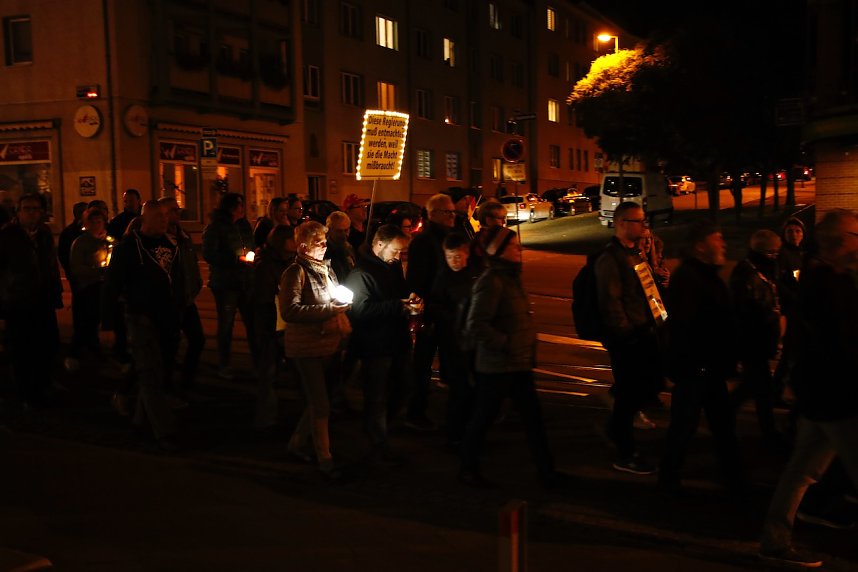 Montagsdemonstration in Nordhausen am 7. November