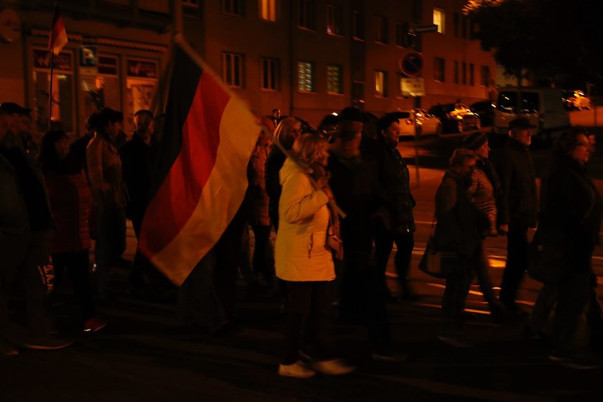 Montagsdemonstration in Nordhausen am 7. November