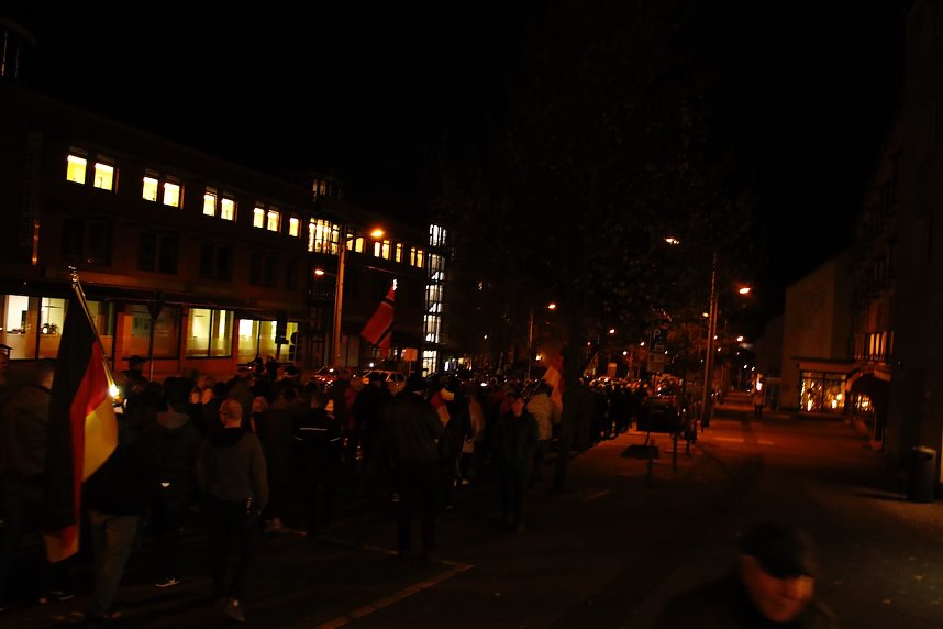Montagsdemonstration in Nordhausen am 7. November
