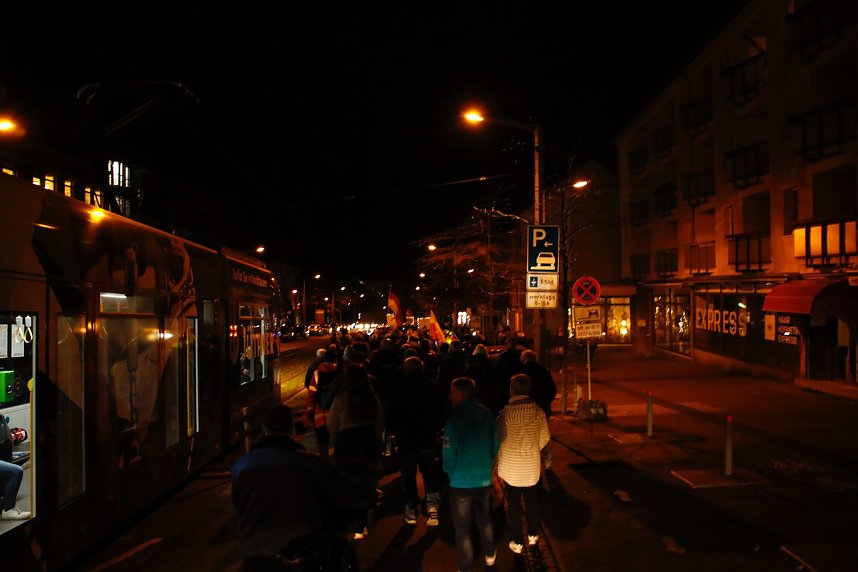 Montagsdemonstration in Nordhausen am 7. November