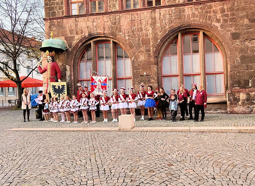 Anfang der Karnevalszeit heute Vormittag um 11.11 Uhr