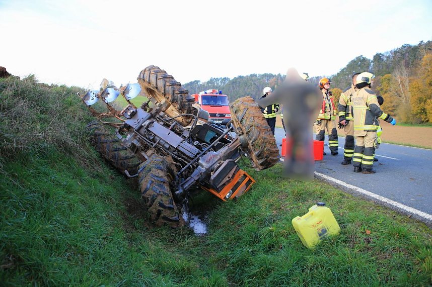 Traktorunfall bei Steigerthal gestern Nachmittag