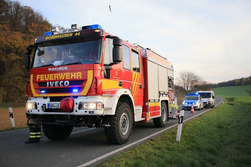 Traktorunfall bei Steigerthal gestern Nachmittag