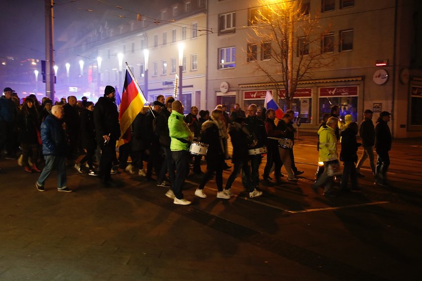 Montagsdemonstration in Nordhausen am 14. November