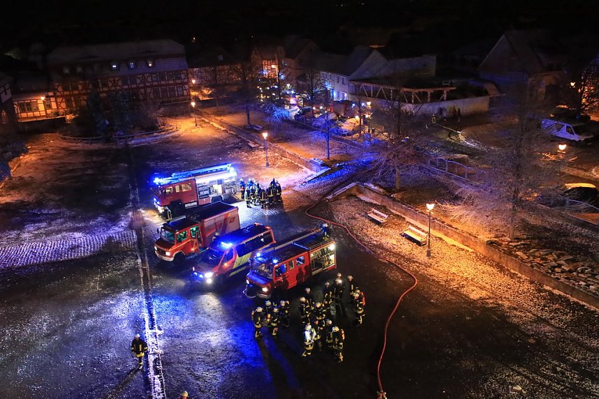 Gro&szlig;einsatz am Heringer Schloss
