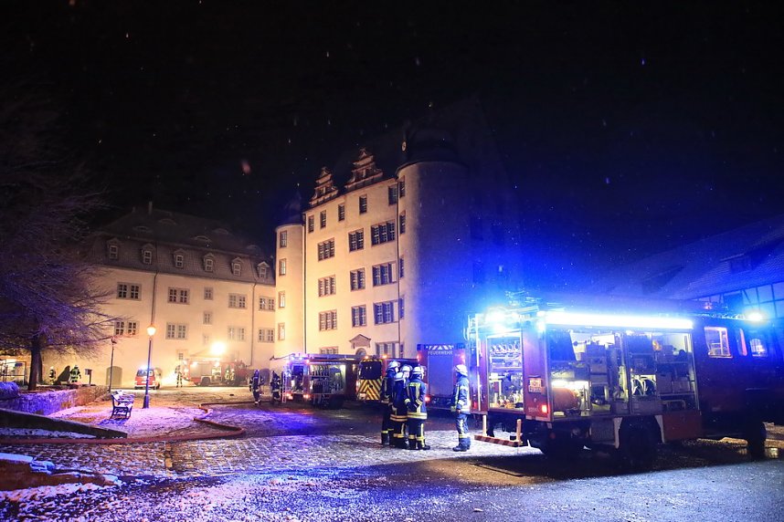 Gro&szlig;einsatz am Heringer Schloss