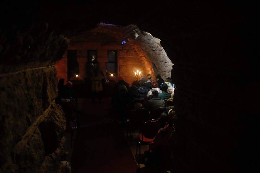 Taschenlampenf&uuml;hrung auf dem Kyffh&auml;userdenkmal