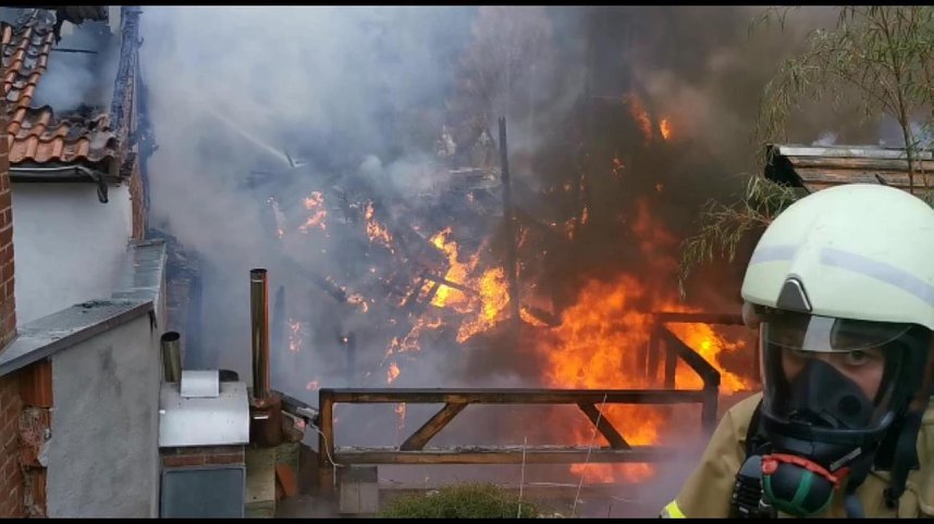 Feuerwehr im Einsatz in Steigerthal