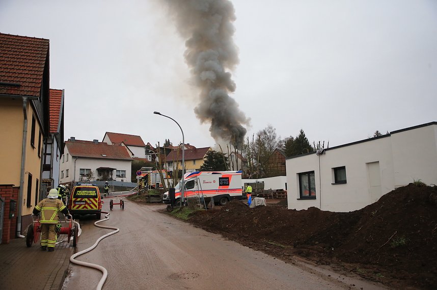 Feuerwehr im Einsatz in Steigerthal