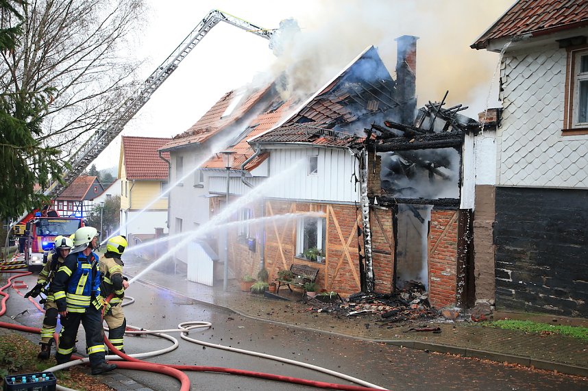 Feuerwehr im Einsatz in Steigerthal