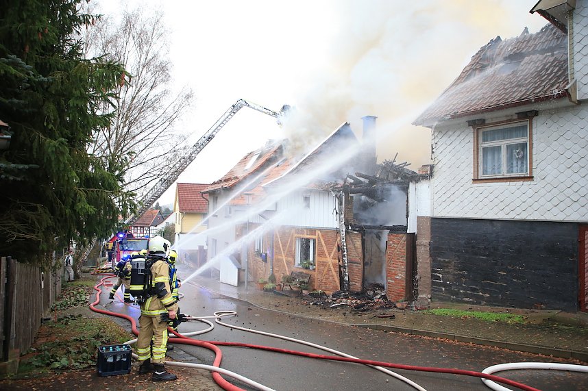 Feuerwehr im Einsatz in Steigerthal