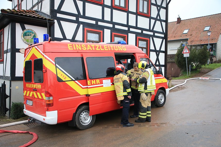 Feuerwehr im Einsatz in Steigerthal