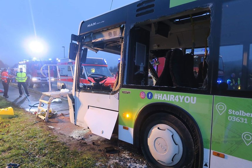 Unfall heute Morgen in Bleicherode 