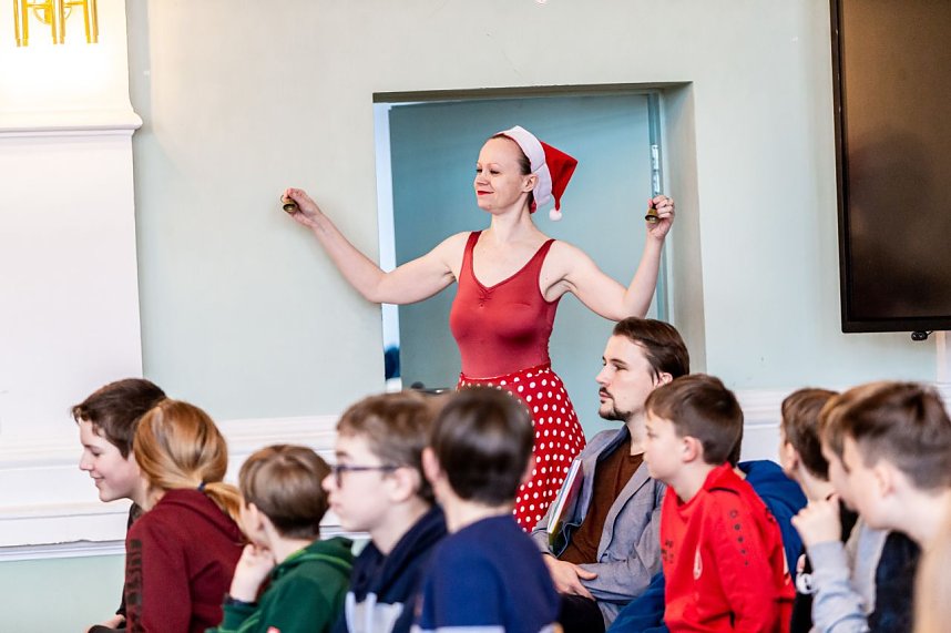 Das Duo Ruggieri trat am 1. Dezember im Humboldt-Gymnasium auf