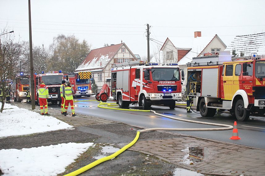 Schuppenbrand in Elende