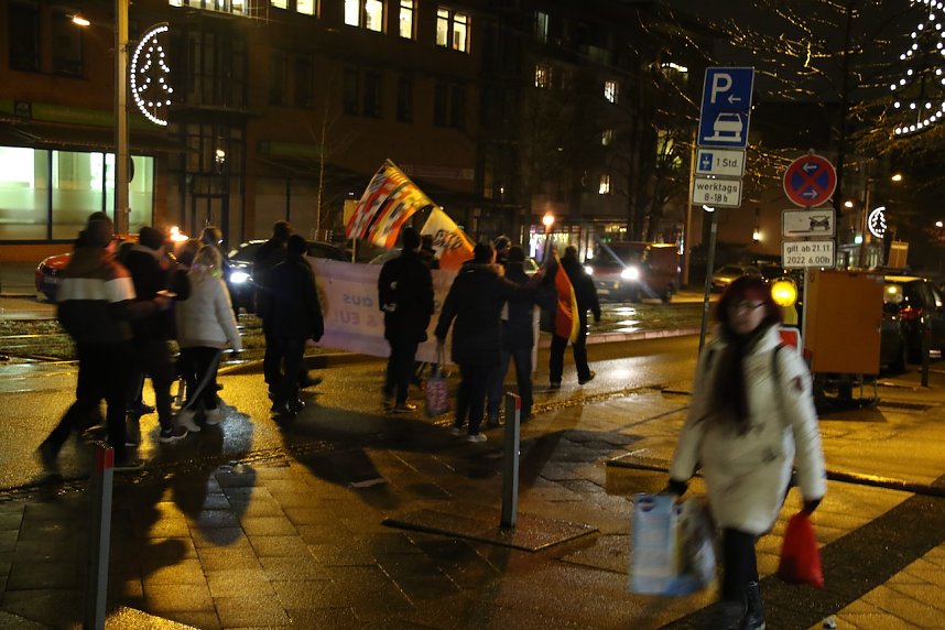 Montagsdemonstration in Nordhausen am 05. Dezember