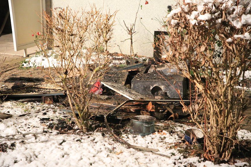 K&uuml;che brannte in Bleicher&ouml;der Wohnhaus 
