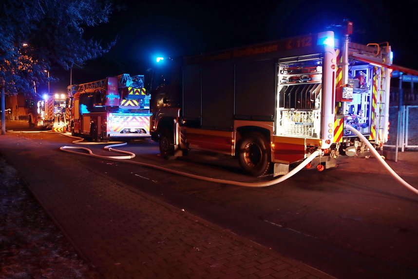 Gartenlaubenbrand in der Blumensiedlung