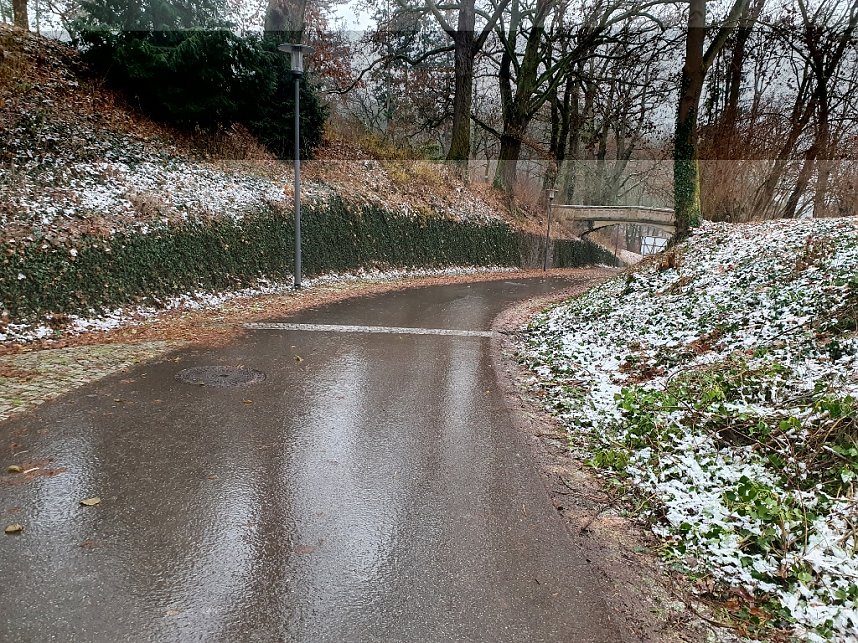Seltene Impressionen: Nordhausen als Eisbahn
