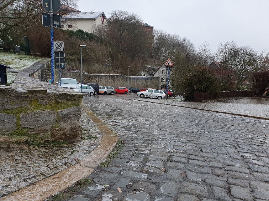 Seltene Impressionen: Nordhausen als Eisbahn